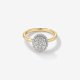 Stunning 0.5 CT Oval Moissanite Engagement Ring in Halo Design 1
