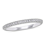 Round Cut Cubic Zirconia in 925 Sterling Silver Wedding Bands 1