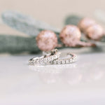 0.80 TCW Round Cut Moissanite Hoops Earrings in Gold 3