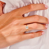 Stunning 1.5 CT Princess Moissanite Engagement Ring with Solitaire Design 7