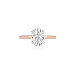 Stunning 1.0 CT Oval Moissanite Engagement Ring with Solitaire Design 1