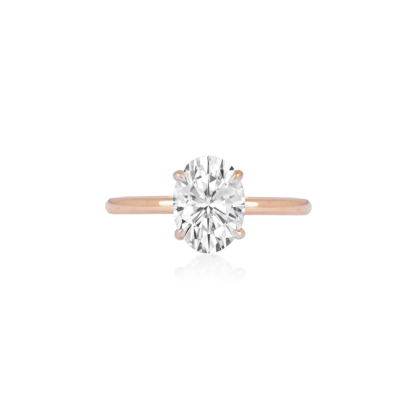 Stunning 1.0 CT Oval Moissanite Engagement Ring with Solitaire Design 1