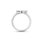 Stunning 3.0 TCW Pear & Emerald Moissanite Stones Engagement Ring 3