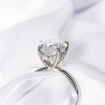 Stunning 5.0 CT Pear Cut Moissanite Engagement Ring with Hidden Halo Design 5