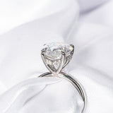 Stunning 5.0 CT Pear Cut Moissanite Engagement Ring with Hidden Halo Design 5