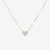 Round Cut Cubic Zirconia in 925 Sterling Silver Necklace 1