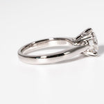 Stunning 2.0 CT Round Moissanite Solitaire Engagement Ring 5