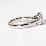 Stunning 2.0 CT Round Moissanite Solitaire Engagement Ring 5