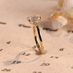 Stunning 3.0 CT Emerald Moissanite Engagement Ring with Solitaire Design 4