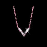 Round Cut Cubic Zirconia in 925 Sterling Silver Necklace 7