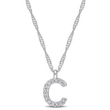 Round Cut Cubic Zirconia in 925 Sterling Silver Necklace 2