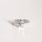 Classic 2.0 CT Oval Moissanite Engagement Ring with Solitaire Design 1