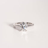 Classic 2.0 CT Oval Moissanite Engagement Ring with Solitaire Design 1
