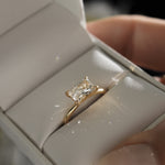 Stunning 1 CT Radiant Moissanite Engagement Ring with Solitaire Design 4