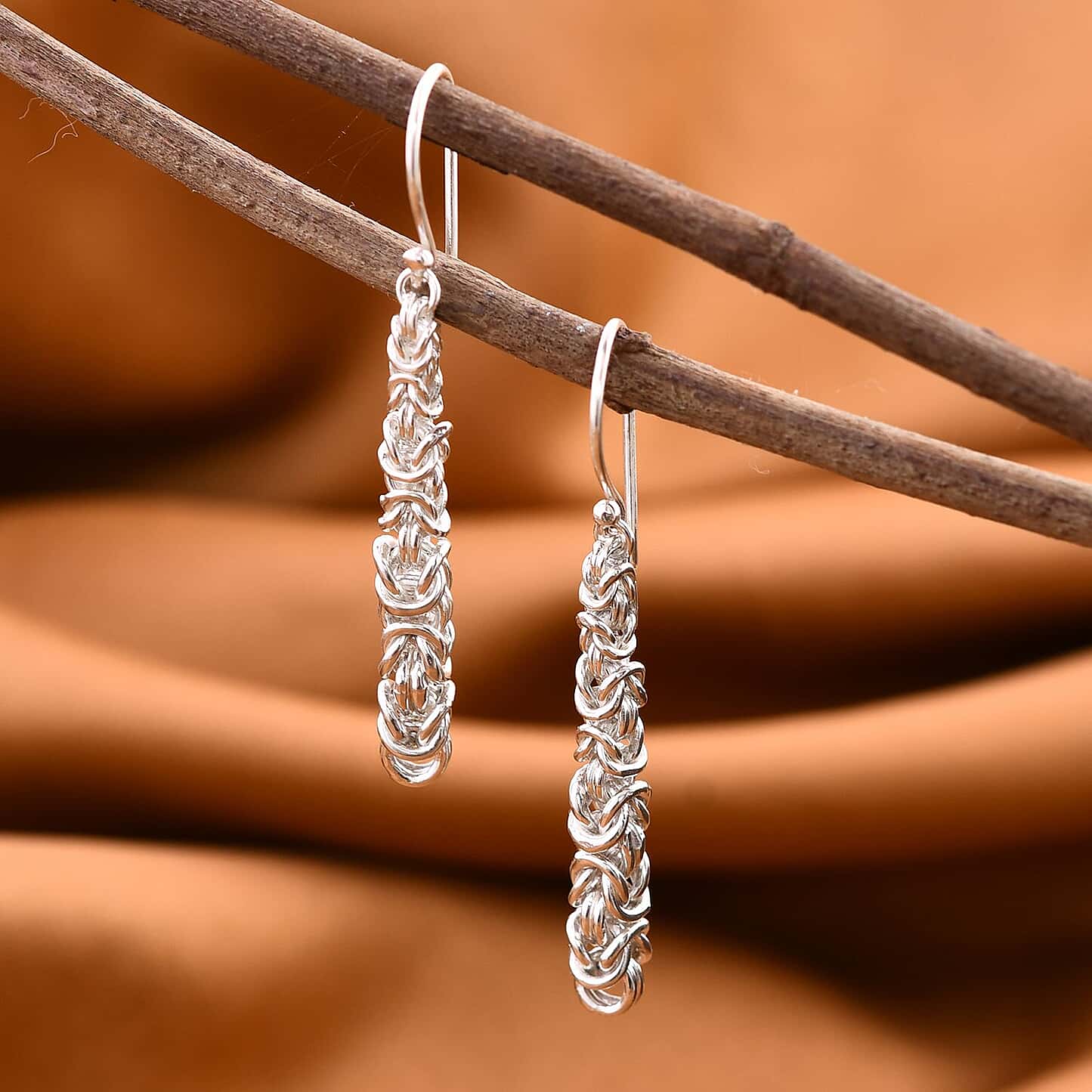 Round Cut Cubic Zirconia in 925 Sterling Silver Earrings 2
