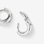 Round Cut Cubic Zirconia in 925 Sterling Silver Earrings 4