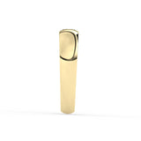 Delicate 0.70 CT Moissanite Solitaire Men's Wedding Band with Princess Cut Stones in Solid Gold 4