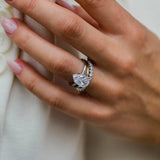 Pear Cut Solitaire Style Cubic Zirconia in 925 Sterling Silver Ring 4