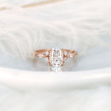 Stunning 1.5 CT Cushion Moissanite Engagement Ring with Cluster Design 2