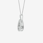 Round Cut Cubic Zirconia in 925 Sterling Silver Necklace 2