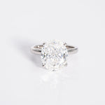 Stunning 5.0 CT Oval Shape Moissanite Engagement Ring with Solitaire Design 5