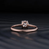 Stunning 0.50 CT Round Moissanite Engagement Ring with Solitaire Design 3