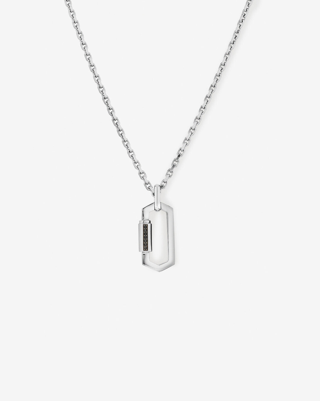 Round Cut Cubic Zirconia in 925 Sterling Silver Necklace 1