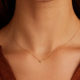 Round Cut Cubic Zirconia in 925 Sterling Silver Necklace 3