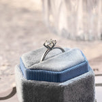Stunning 1.0 CT Round Moissanite Engagement Ring with Solitaire Design 3