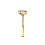 Stunning 1.5 CT  Oval Moissanite Engagement Ring in Pave Design 3