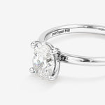 Stunning 1.0 CT Oval Moissanite with a Solitaire Design Engagement Ring 5