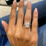 Classic 4.0 CT Radiant Moissanite Engagement Ring with Solitaire Design 5