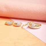 1.0 TCW Round Cut Moissanite Le Grande Cupola Huggies Earrings in Gold 5
