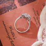 Stunning 2.0 CT Round Moissanite Engagement Ring with Halo & Pave Design 3