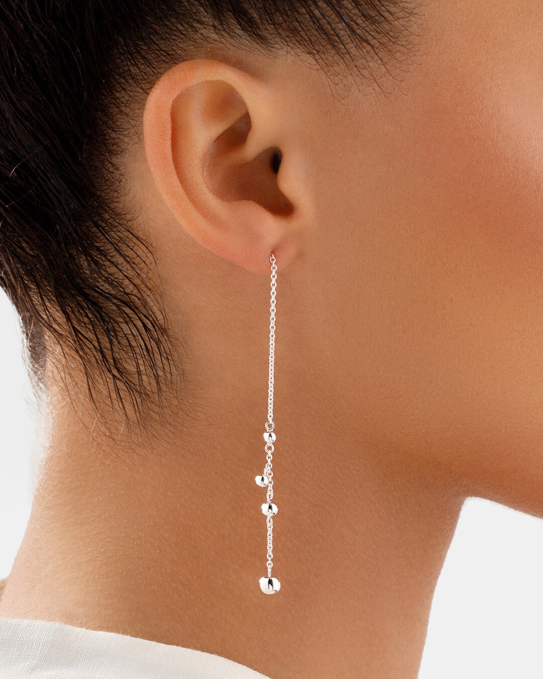 Round Cut Cubic Zirconia in 925 Sterling Silver Earrings 3