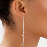 Round Cut Cubic Zirconia in 925 Sterling Silver Earrings 3