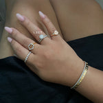 Stunning 1.0 CT Round Moissanite Engagement Ring with Hidden Halo & Pave Design 8