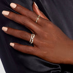 Stunning 0.22 TCW Round Moissanite Stones Half Eternity Wedding Bands 4