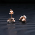 2.0 TCW Pear Cut Moissanite Stud Earrings in Gold 3