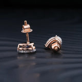 2.0 TCW Pear Cut Moissanite Stud Earrings in Gold 3