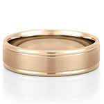 Classic Comfort Fit Wedding Band for Men's in Solid Gold 1
