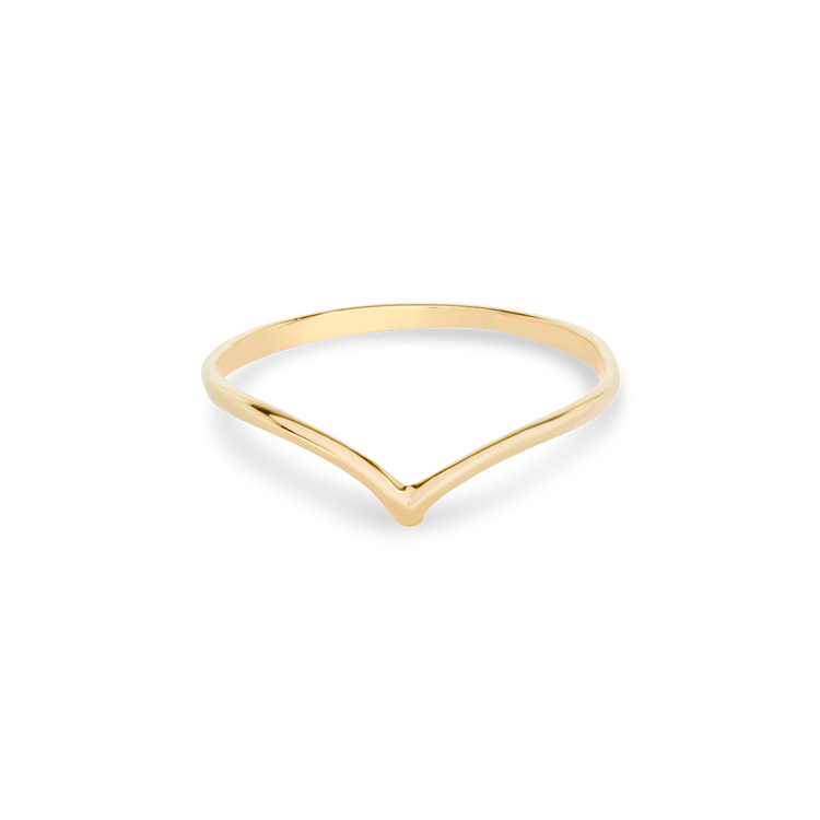 Stunning  V Shaped Metal Wedding Bands 1