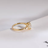 Stunning 1.0 - 2.0 CT Oval Moissanite Engagement Ring with Cluster Design 7