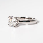 Stunning 2.0 CT Round Moissanite Solitaire Engagement Ring 4