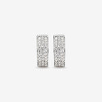 Round Cut Cubic Zirconia in 925 Sterling Silver Earrings 2