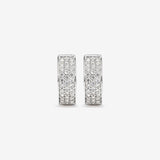 Round Cut Cubic Zirconia in 925 Sterling Silver Earrings 2