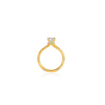 Stunning 1.0 CT Pear Moissanite Engagement Ring with Hidden Halo & Pave Design 2