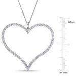 Round Cut Cubic Zirconia in 925 Sterling Silver Necklace 3