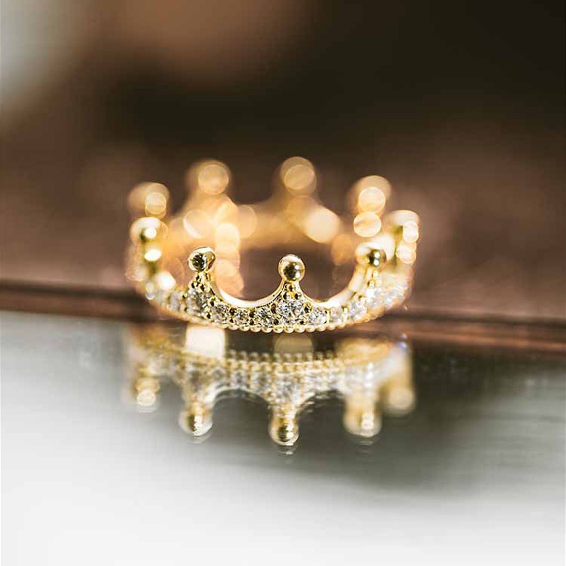 0.7 TCW Round Cut Crown Moissanite Bridal Wedding Band 2