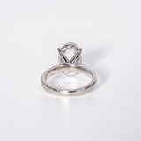 Stunning 3.50 CT Oval Moissanite Engagement Ring with Cluster Design 2